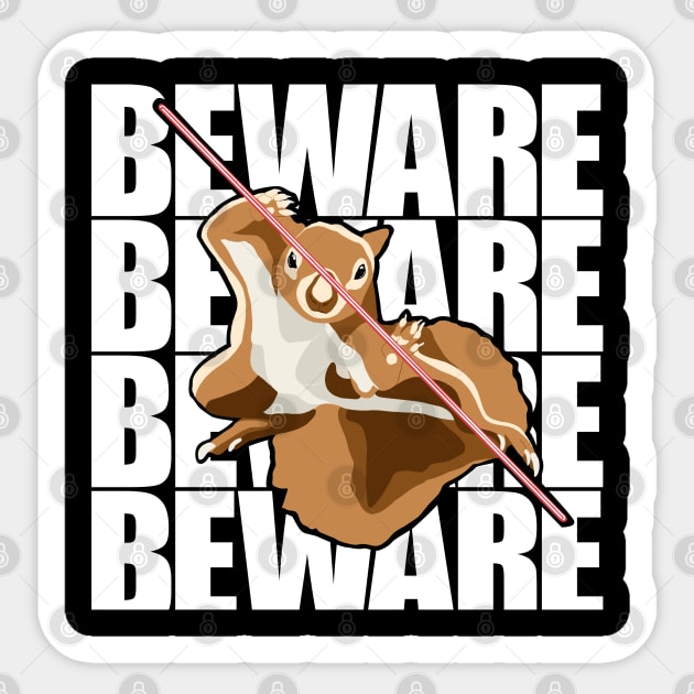 Beware Fox Eastern Gray Japanese Squirrel Lover Squirrel Sticker by GraphicsLab